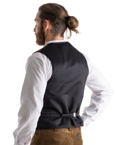 Manchester Herren Zunftweste kurzer Rücken  olivbraun XL