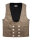 Manchester Herren Zunftweste kurzer Rücken  beige XL