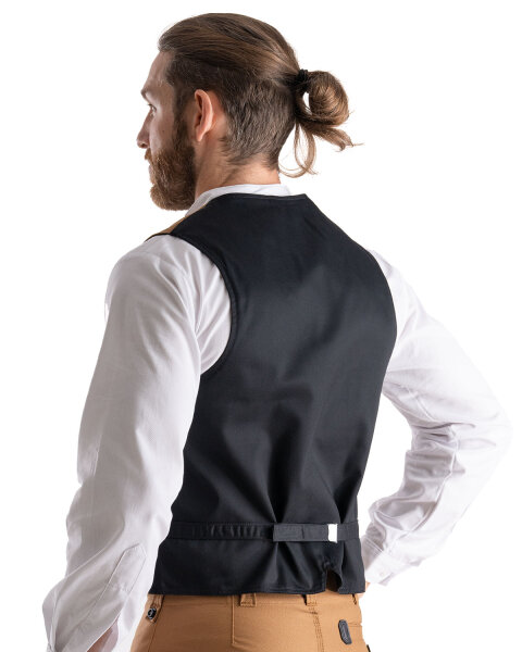 Longlife Herren Zunftweste kurzer Rücken  braun 2XL