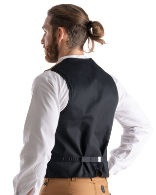 Longlife Herren Zunftweste kurzer Rücken  braun 2XL