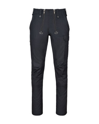 Noah Herren Zunfthose ohne Schlag  schwarz 50