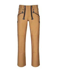 Alfred Herren Zunfthose ohne Schlag  braun 46