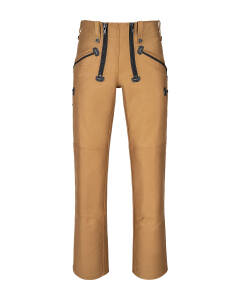 Alfred Herren Zunfthose ohne Schlag  braun 56