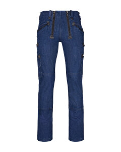 Mario Herren Zunfthose ohne Schlag  blue-denim 24