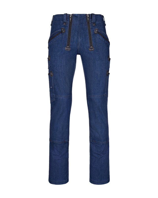 Mario Herren Zunfthose ohne Schlag  blue-denim 90