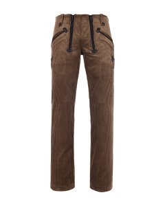 Virgis Herren Zunfthose ohne Schlag  olivbraun 25