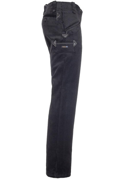 Virgis Herren Zunfthose ohne Schlag  schwarz 102