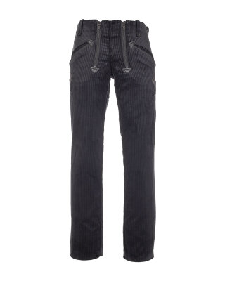 Virgis Herren Zunfthose ohne Schlag  schwarz 48