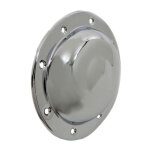 Steel dimple derby cover chrome