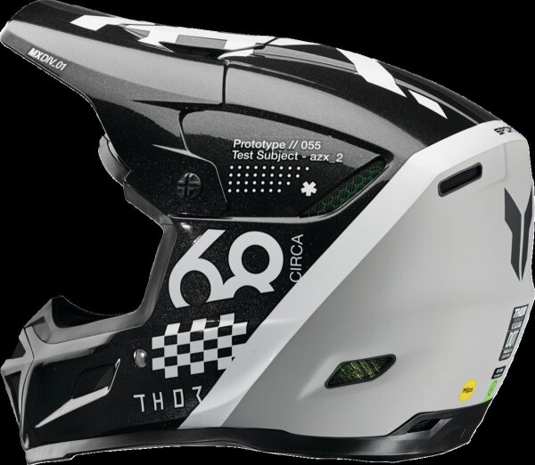 Helmet Reflex Sport Riot Bk/wh