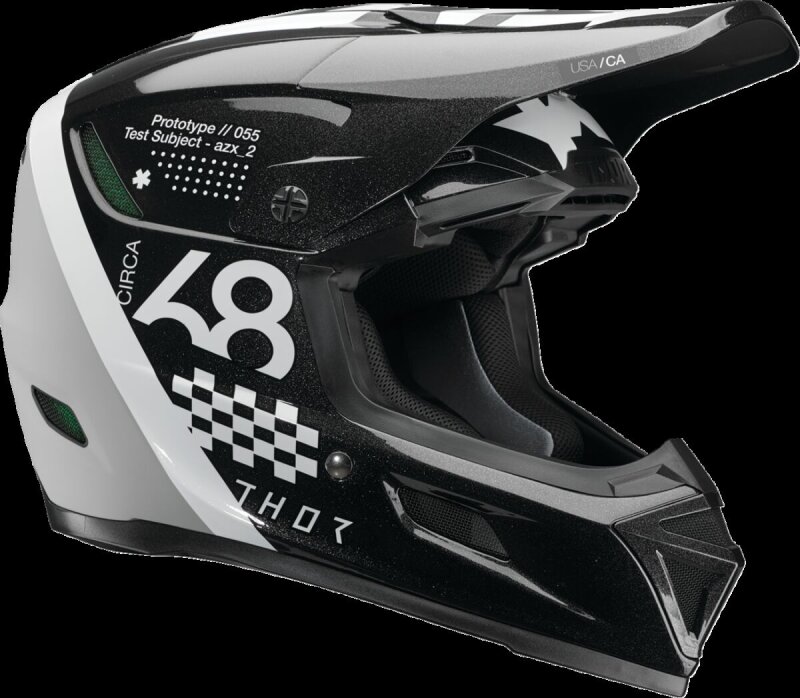 Helmet Reflex Sport Riot Bk/wh