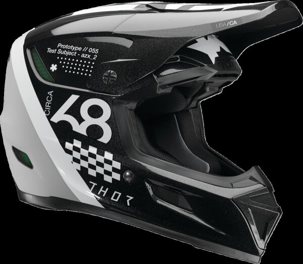 Helmet Reflex Sport Riot Bk/wh