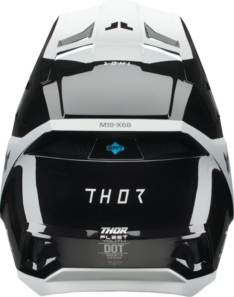 Helmet Fleet Yth Storm Bk/wh M