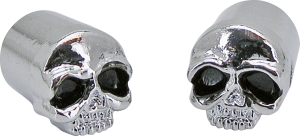 GZP Skull valve stem covers w/blk eyes p (IT)