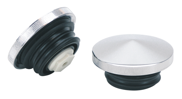 GZP chrome pointed gascap vented 82-up (IT)