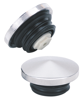 GZP Chrome pointed gascap set 82-up (IT)