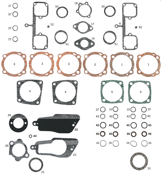 GZP 10pck O-ring tappet guide XL # 11100 (IT)