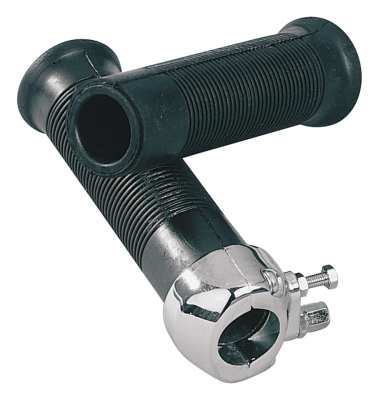 GZP Twist grip 1" Chrome with grip set (IT)