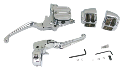 GZP Chr.Handlebar control kit 9/16" chop (IT)