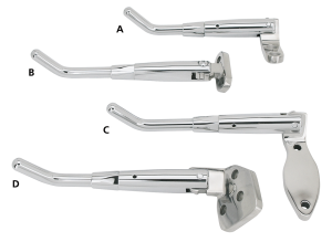 GZP Chrome adjustable jiffy Softail 88-9