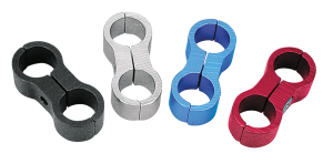 GZP Oil/Fuel line clamp matte chrome (IT)