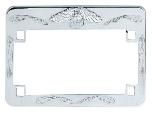 GZP License plate frame eagle chrome