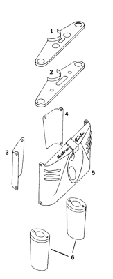 GZP Upper cvr wide-glide Stainl.3 1/2" c (IT)