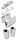 GZP Upper cvr wide-glide Stainl.3 1/2" c (IT)