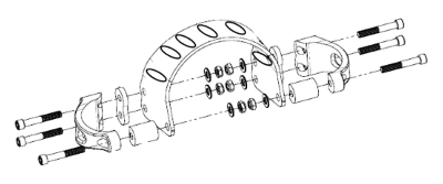 GZP Black Tomahawk fork brace Wide Gl (IT)