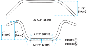 GZP Handlebar Custom low 8-1/2" /w dimp (IT)