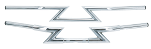 GZP Chrome Z-Bar 1" Chrome w/o dimple