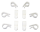 GZP 10pck Brake line/cable clip #38712-6 (IT)
