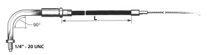 GZP Black BT76 LN=35" 90dgr throttle (IT)