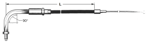 GZP Black BT76 LN=35" 90dgr throttle (IT)