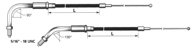 GZP Black BT81 LN=37" 135dgr throttle (IT)