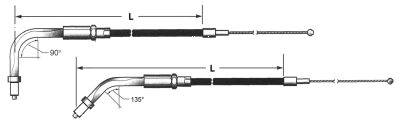 GZP Braided BT90 LN=33" 90dgr idle (IT)