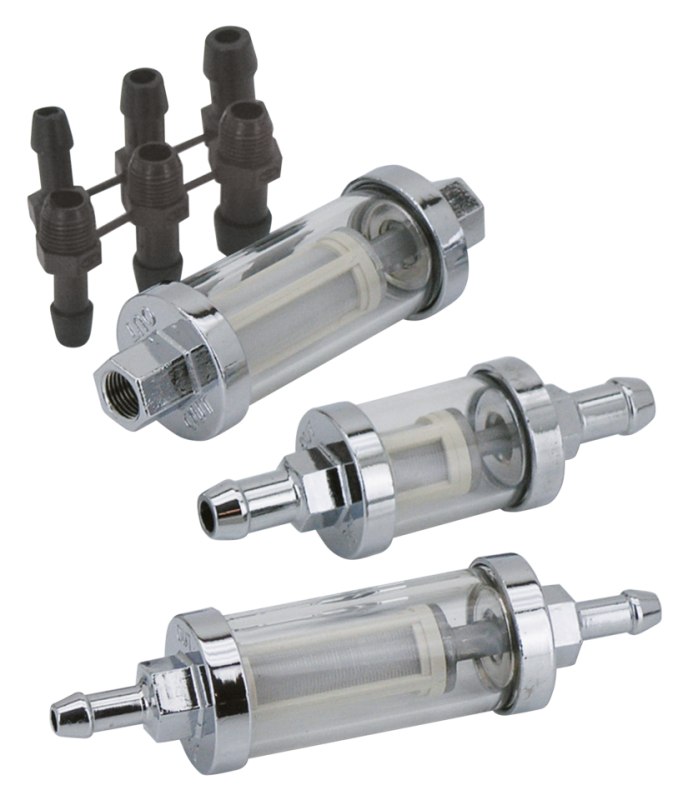 GZP Long Fuel filter 3/8" "See-through" (IT)