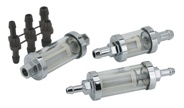GZP Long Fuel filter 3/8" "See-through" (IT)