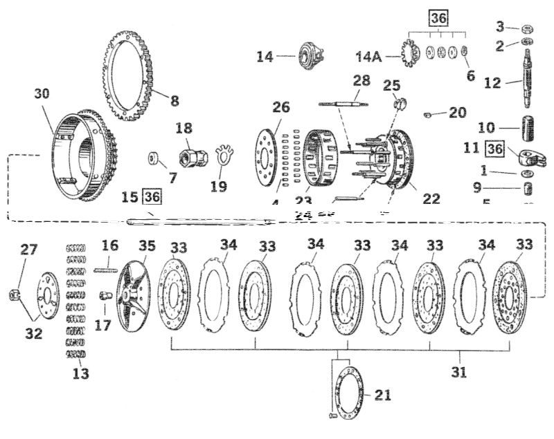 GZP Clutch pressure plate 5 stud (IT)