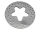 GZP Rear Inox brake rotor FLH/T86-99