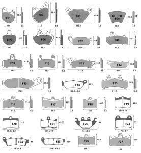 GZP Sintered Brake pads front F*ST15-UP (IT)
