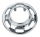 GZP Chrome slotted hub cover for FXWG/ST (IT)