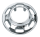 GZP Chrome slotted hub cover for FXWG/ST