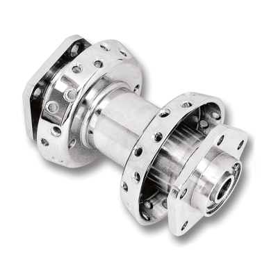 GZP Front hub assy FLT87-99 chrome