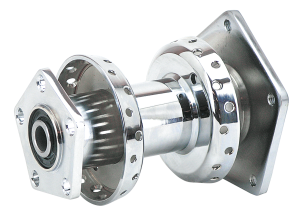 GZP Rear hub assy FLH/T86-99 chrome (IT)