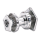 GZP Rear hub assy FLH/T86-99 chrome (IT)