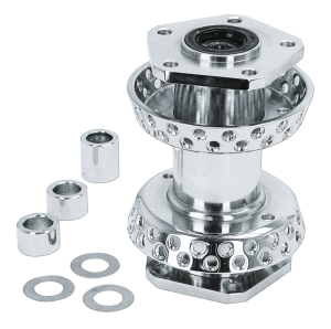 GZP Chrome Front Hub 80 H Dual Flange