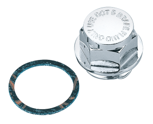 GZP Chrome rear brake cylinder cap #4176 (IT)