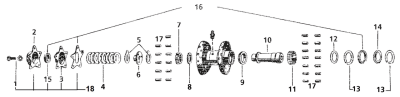 GZP Star hub bearing collar. # 43561-39 (IT)