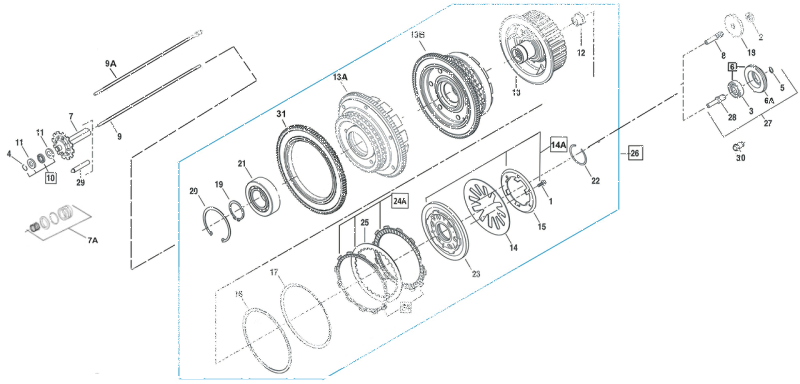 GZP Clutch pressure plate kit BT98-17 (IT)